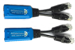 POE splitter and combiner for CCTV camera